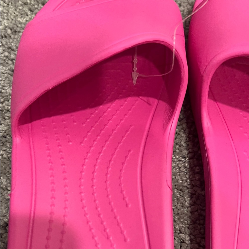 CROCS Kandee Slide- Pink Women's Sandals size 7 - Picture 13 of 15
